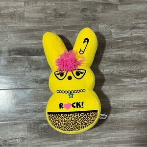 ! NEW ! Peeps 15" Lil Peep Plush Bunny Emo Punk Rock Pink Cheetah Print